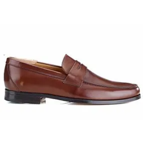 Chocolate Men's penny loafers - DAVIES