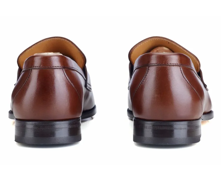 Chocolate Men's penny loafers - DAVIES