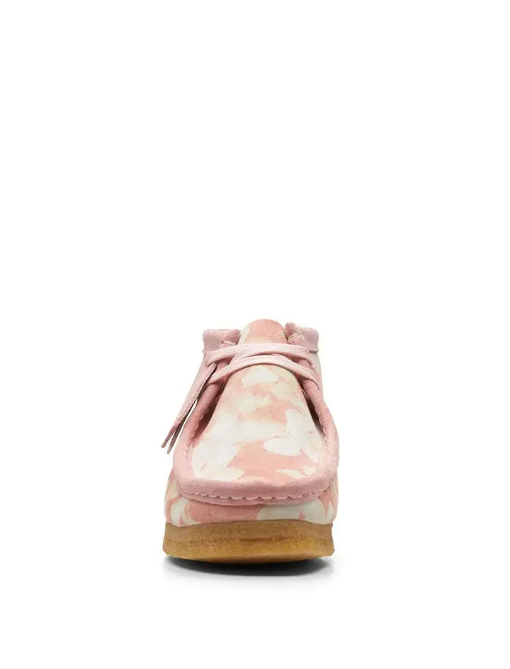 Clarks Wallabee Boot Pink Floral