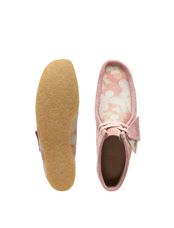 Clarks Wallabee Boot Pink Floral