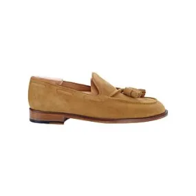 Cognac Suede Men's tassel loafers - PICADILLY