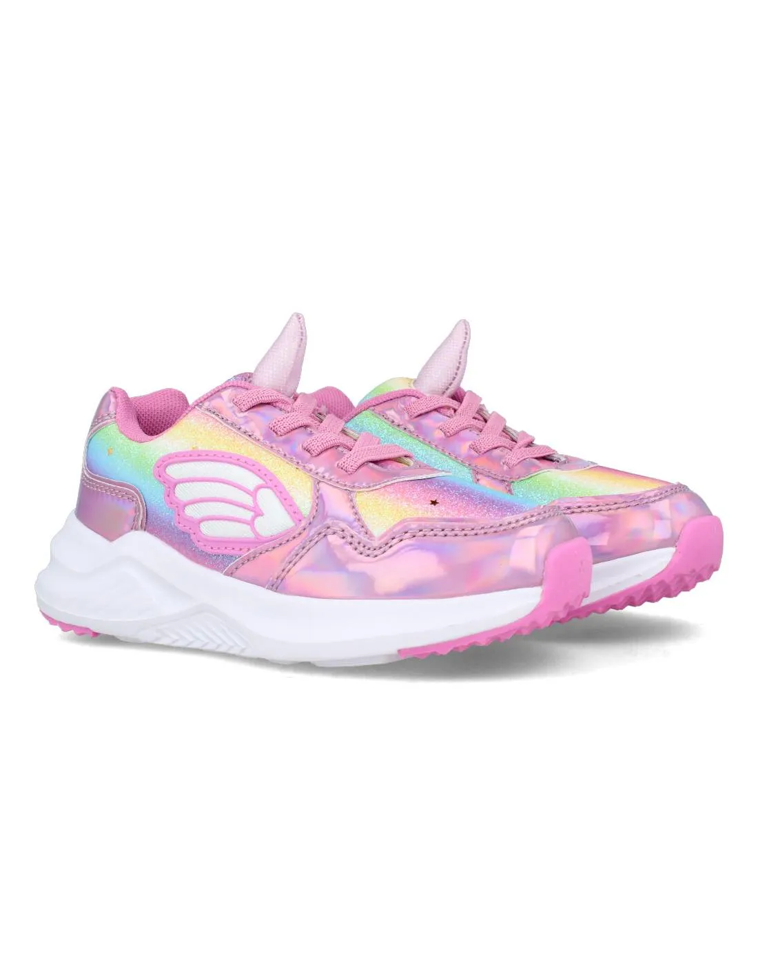 Conguitos - Sneakers Luces Unicornio Rosa