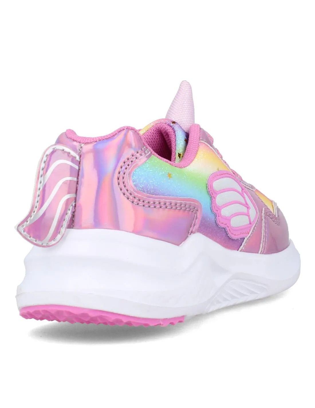 Conguitos - Sneakers Luces Unicornio Rosa