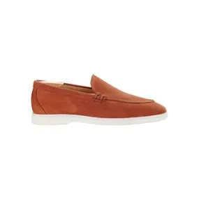 Dark Coral Suede Men's loafers - MANASOTA II