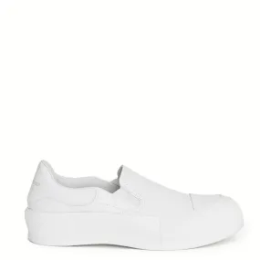 Deck Plimsoll Sneakers, White.