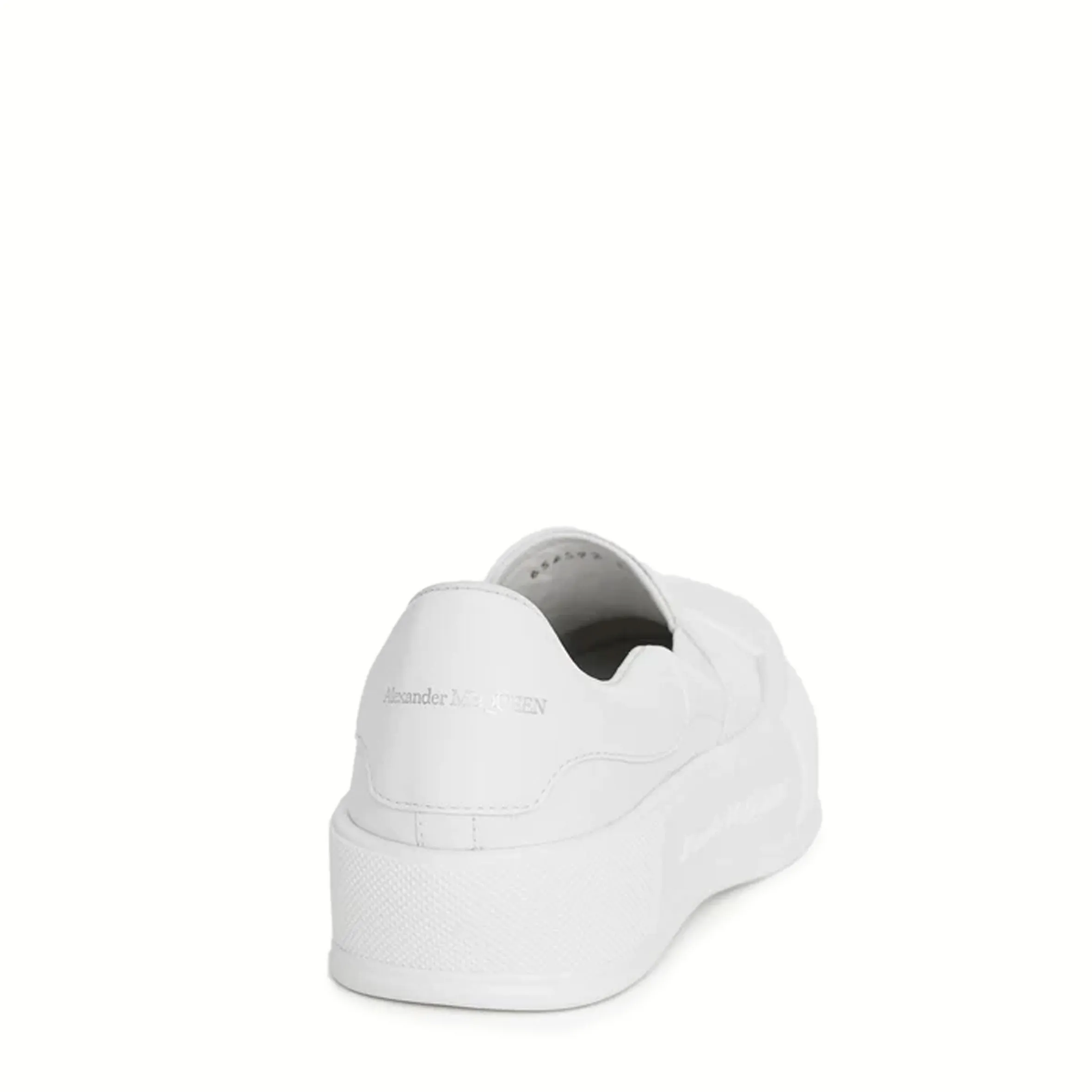 Deck Plimsoll Sneakers, White.