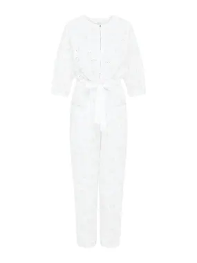 Eyelet Poplin Jumpsuit