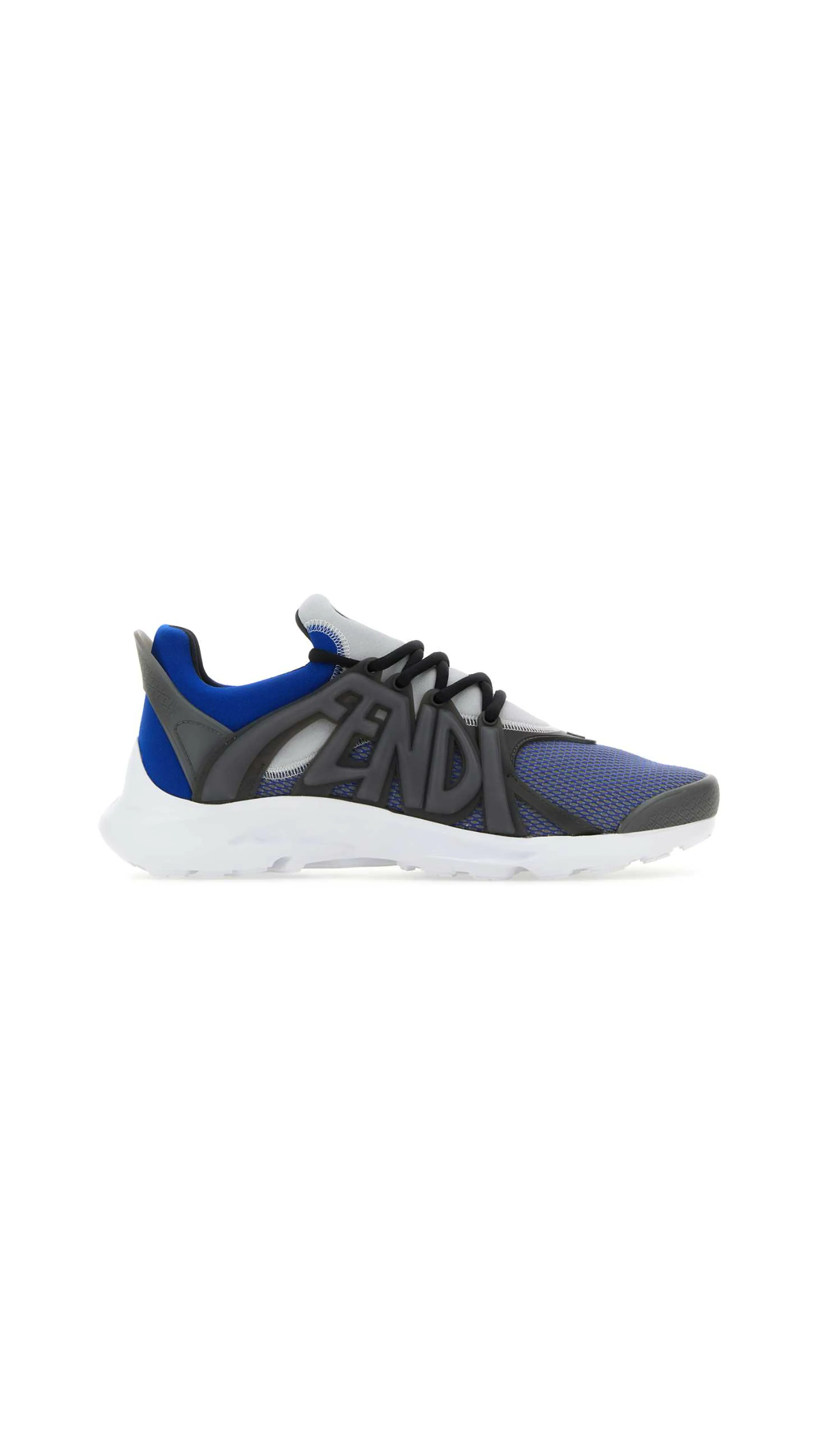 Fendi Tag Sneakers - Black/Blue for sale