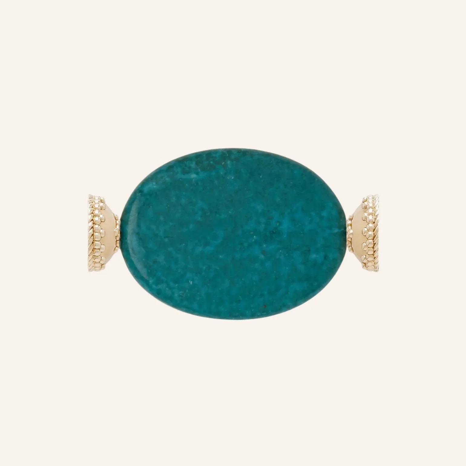 Flat Chrysocolla Oval Centerpiece