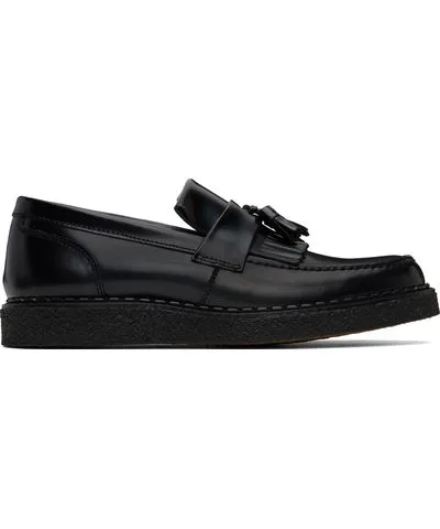 Fred Perry Black George Cox Edition Leather Tassel Loafers