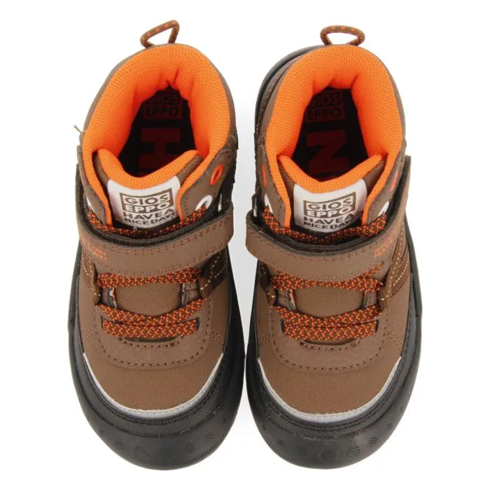 Gerlos children's brown hiking boot-style sneakers