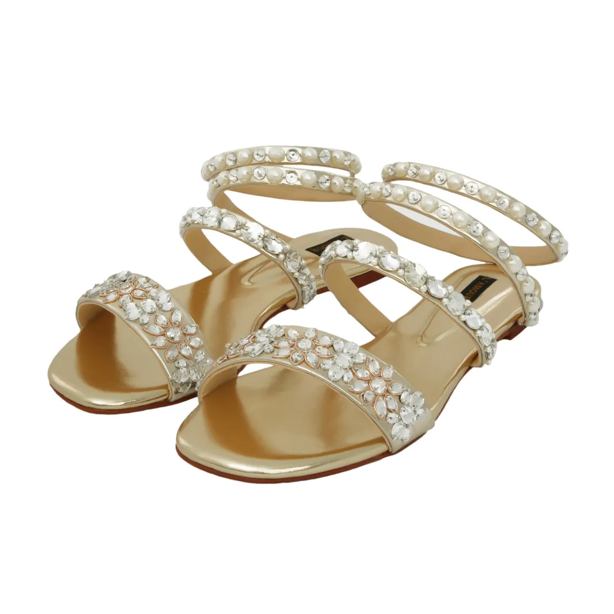 Gold flats for women