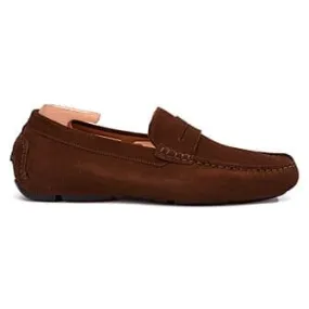 Havana Suede Men's Driving Moccasins - SEACREST II