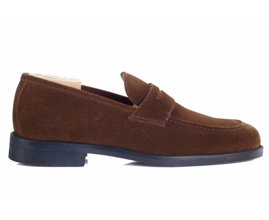 Havana Suede penny loafers - WEMIC GOMME CITY