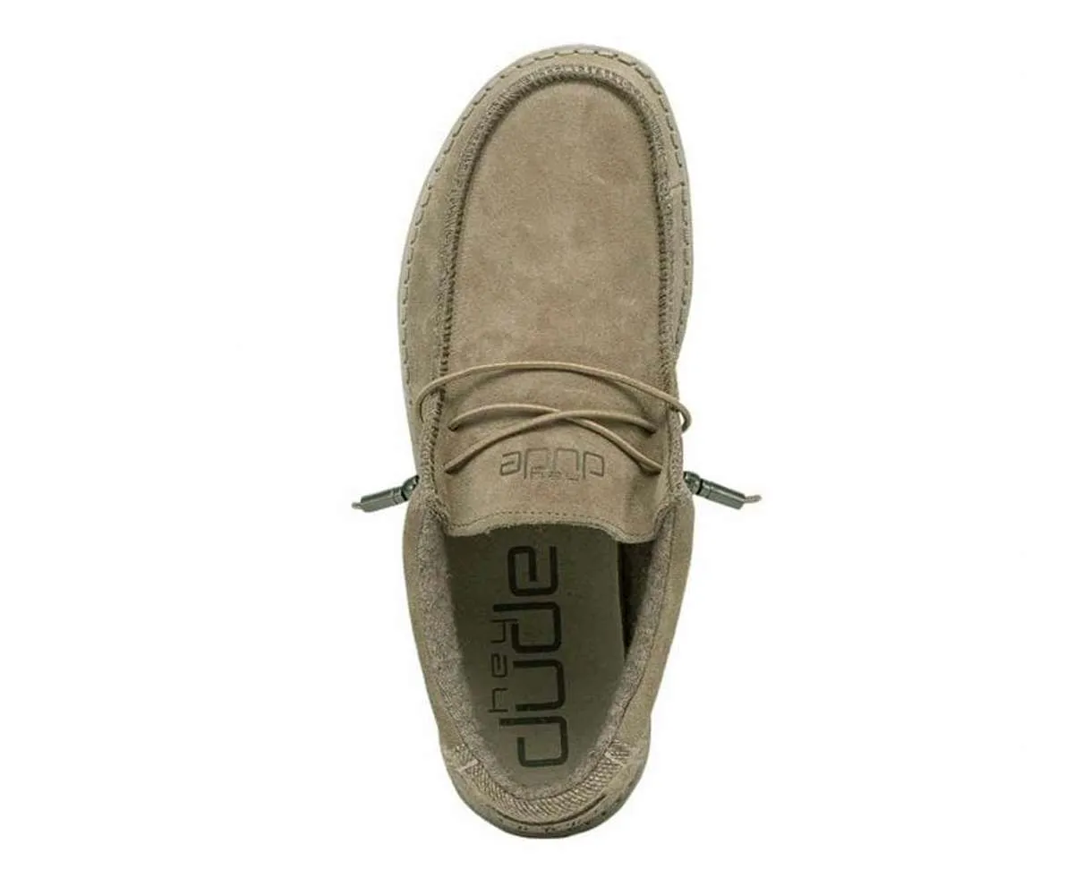 Hey Dude Men’s Wally Premium Sneakers – Suede Desert