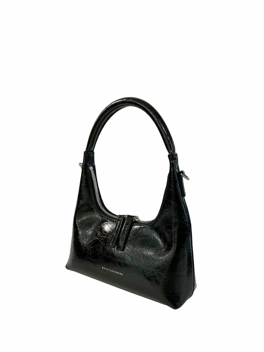 Hobo mini + strap black crinkle