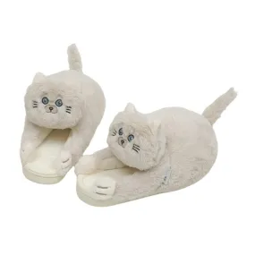 Hugger Cat Slippers for Women Comfortable Keep Warm Home Slippers for Living Room Office