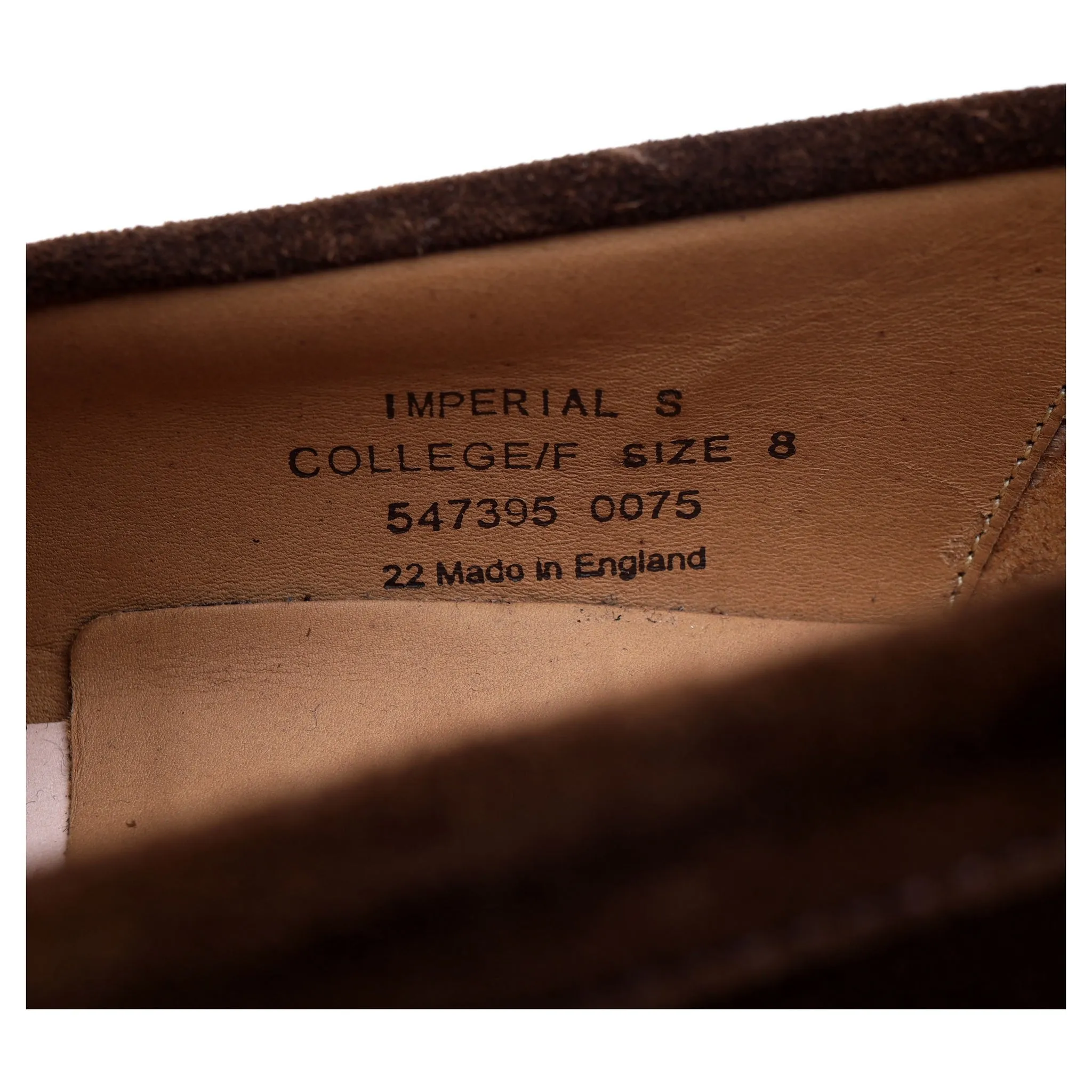 'Imperial' Brown Suede Loafers UK 8 F