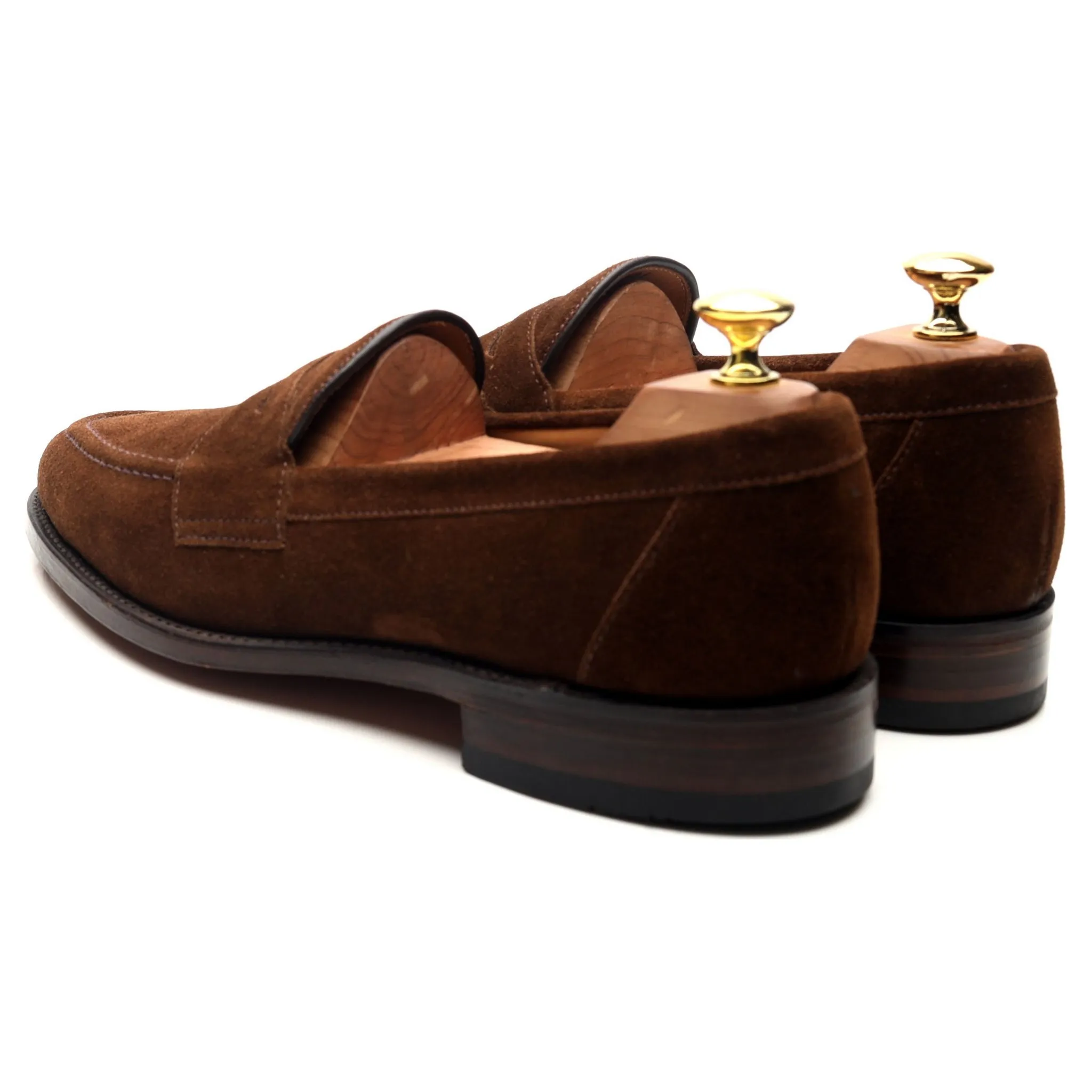 'Imperial' Brown Suede Loafers UK 8 F