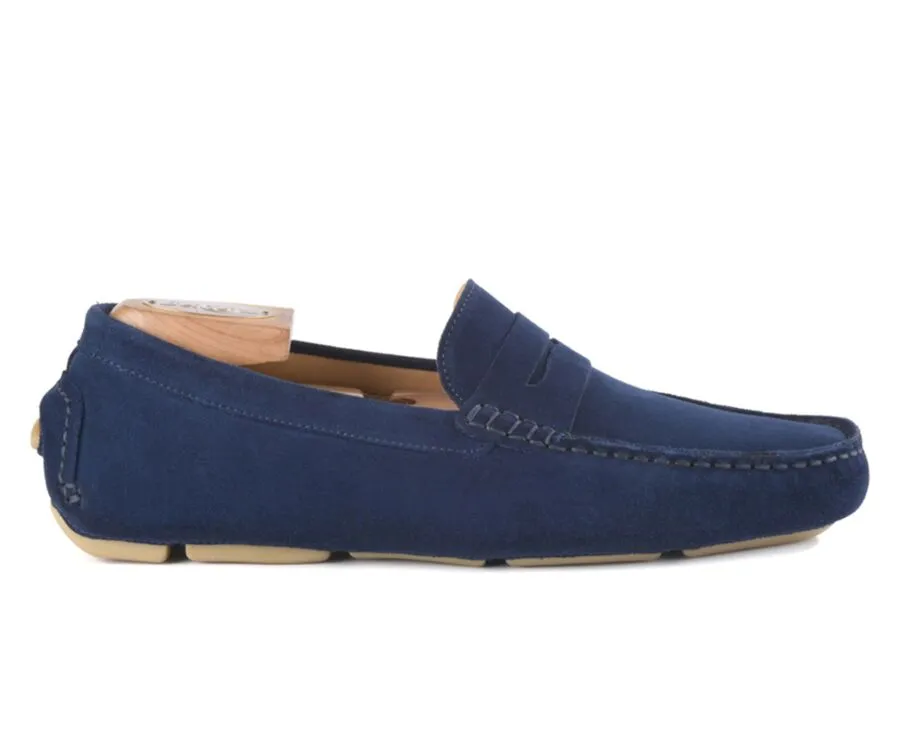 Indigo Blue Men's Driving Moccasins - SEACREST