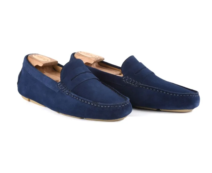 Indigo Blue Men's Driving Moccasins - SEACREST