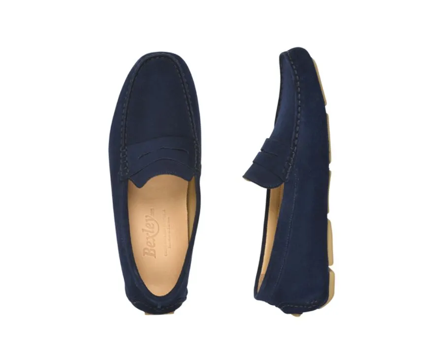 Indigo Blue Men's Driving Moccasins - SEACREST