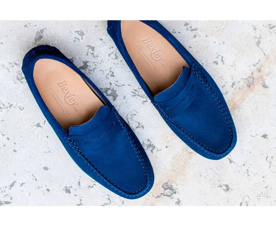 Indigo Blue Men's Driving Moccasins - SEACREST