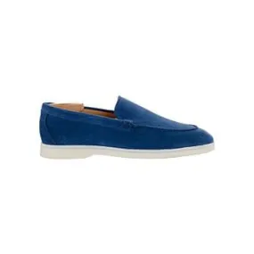 Indigo Blue Suede Men's loafers - MANASOTA II