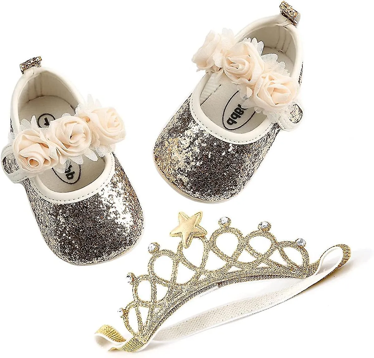 Infant Baby Girl Shoes Baby Mary Jane Flats Princess Wedding Dress Shoes Crib Shoe For Newborns,infants,babies