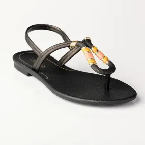 Ipanema Black Glam Thong Sandals