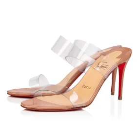 Just Nothing 85 mm Sandals - PVC and patent calf - Blush - Women