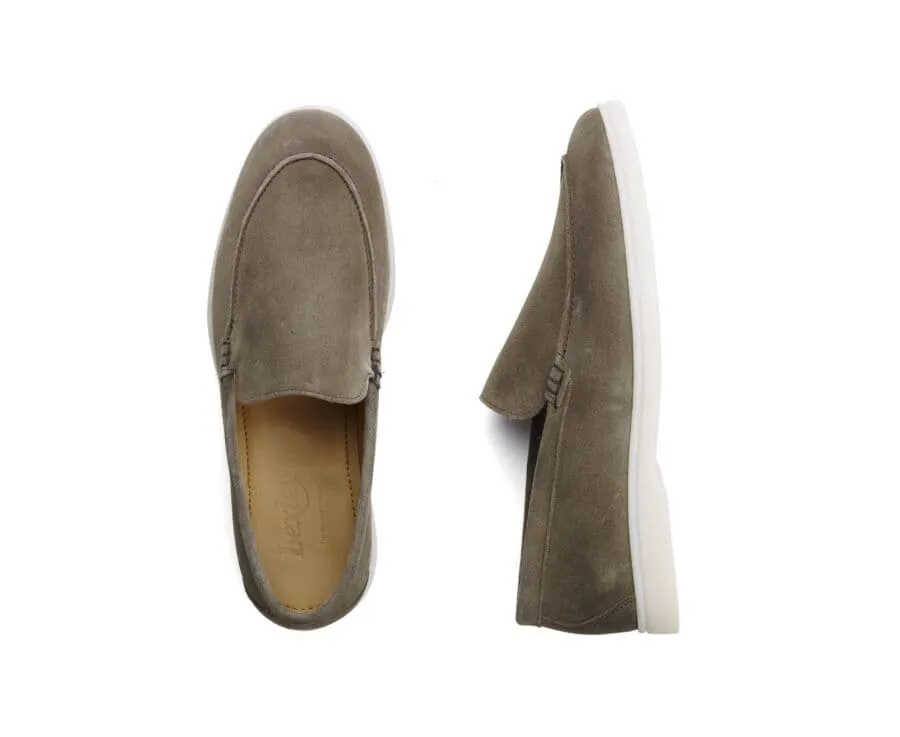  Khaki Suede Men's loafers - MANASOTA II