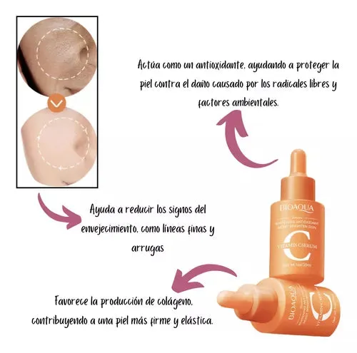 Kit x 3 de Sérums/Sueros Faciales: Retinol, Vitamina C y cido Hialurónico - BIOAQUA