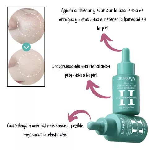 Kit x 3 de Sérums/Sueros Faciales: Retinol, Vitamina C y cido Hialurónico - BIOAQUA