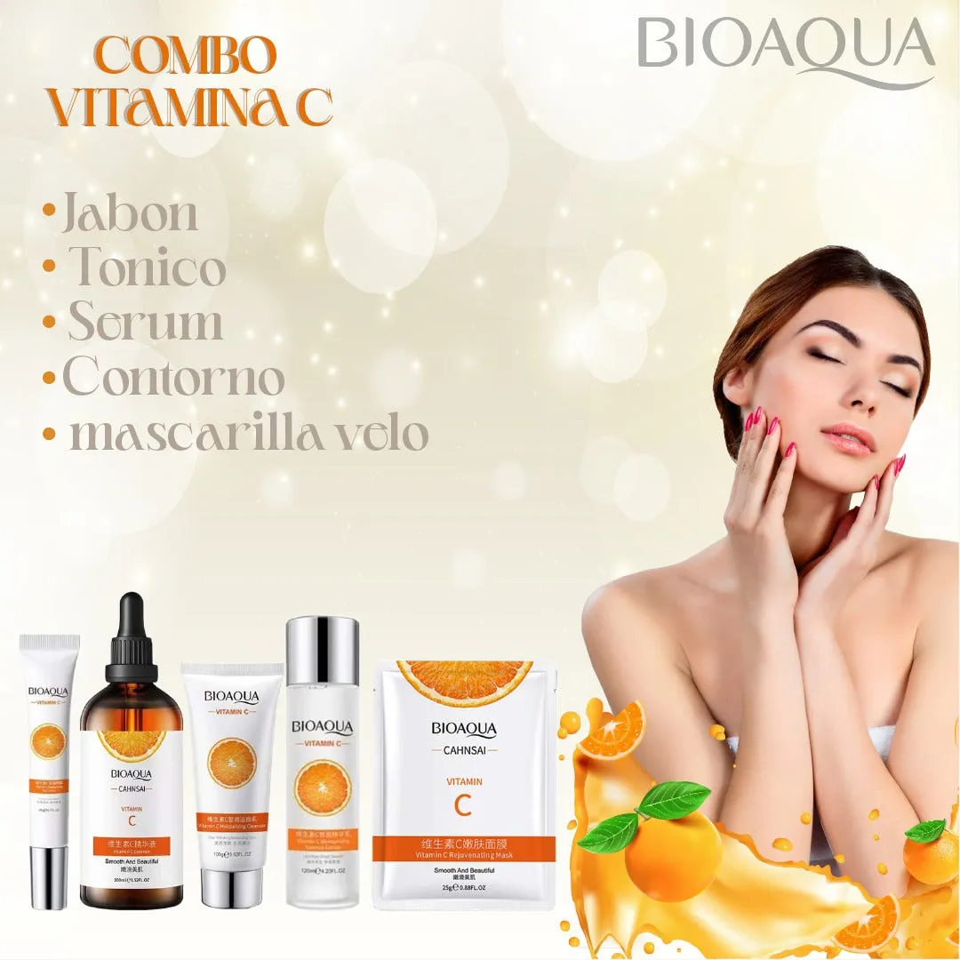 Kit x 5 Vitamina C | Tratamiento Facial Anti-Edad - BIOAQUA