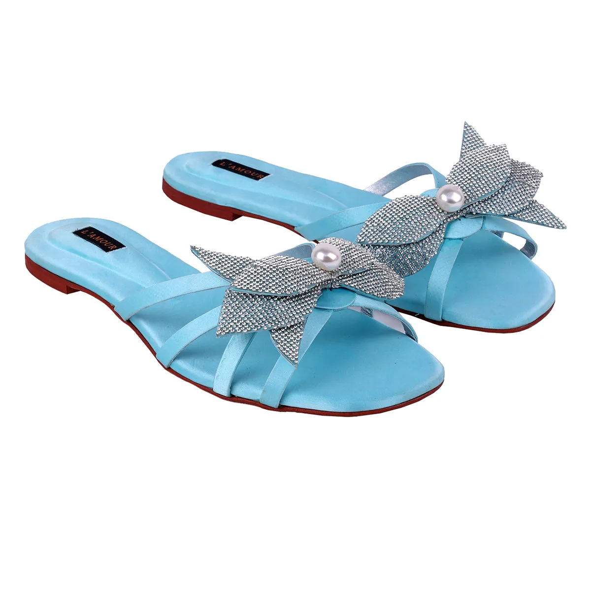 Light Blue Flats - Teena