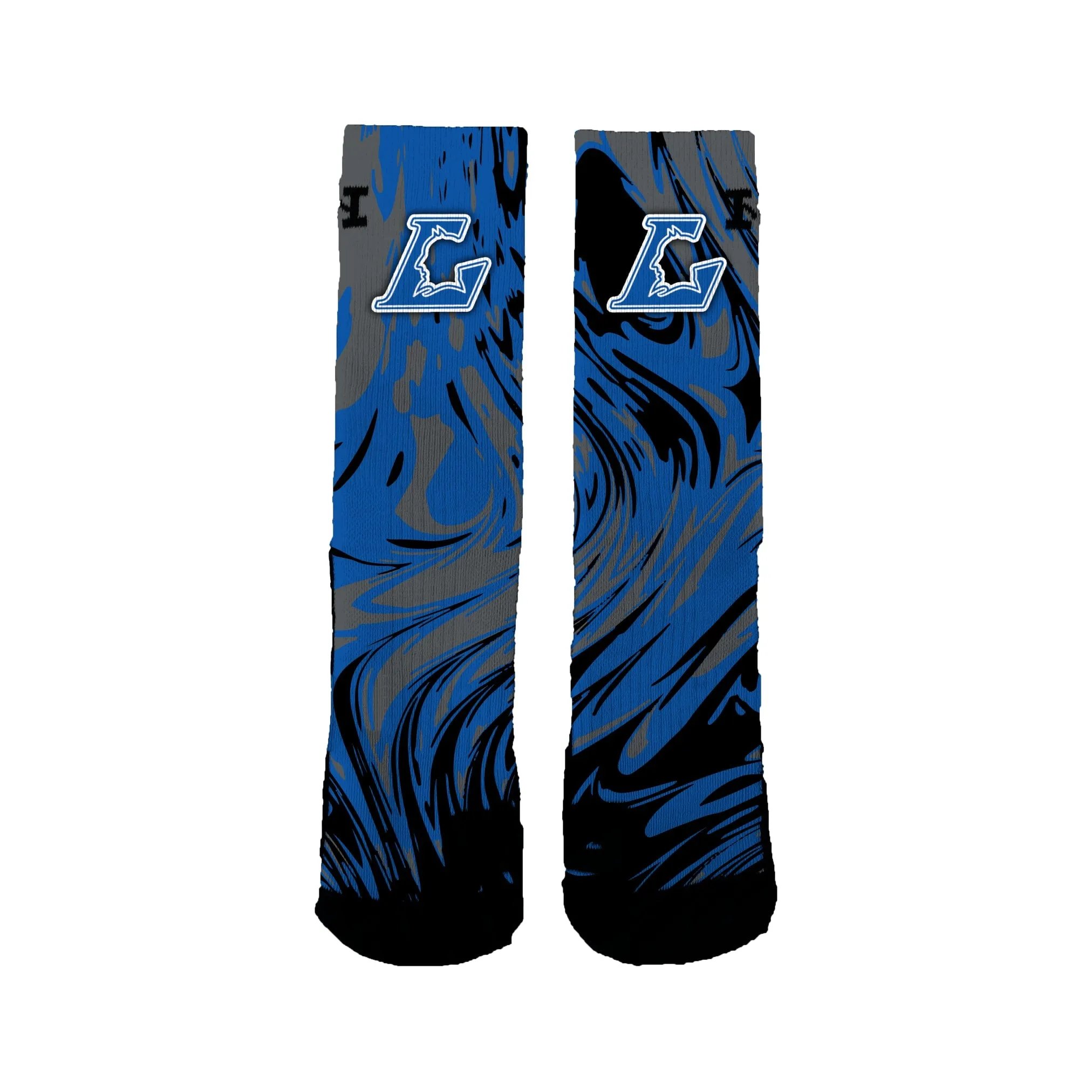 Lodi Girls Basketball Socks - Youth Swirl Design