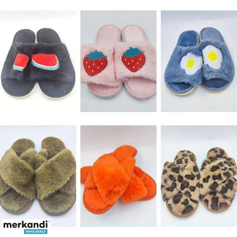 Lote de Pantuflas de Invierno - Fruity Slippers