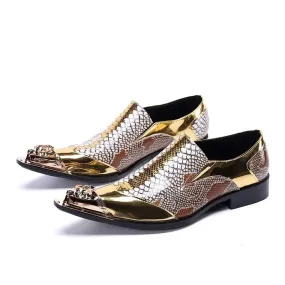 Luxury Men's Pointed Toe Slip-On Wedding Shoes