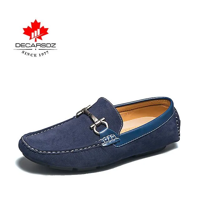 Men Shoes 2023 New Spring Loafers Shoes Man High Quality Flock Suede Leather Fashion Drive Comfy Classic Boat Shoes Men