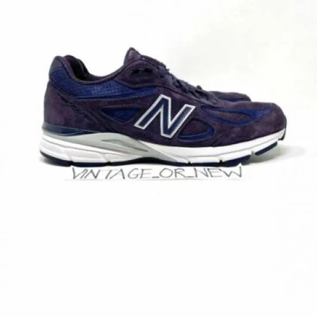 Men's new balance 900v4 m990ep4 elderberry purple suede running shoes sz 8