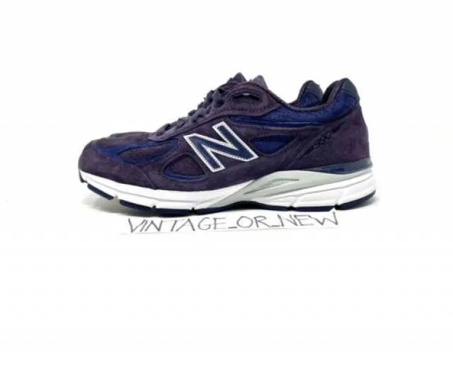 Men's new balance 900v4 m990ep4 elderberry purple suede running shoes sz 8