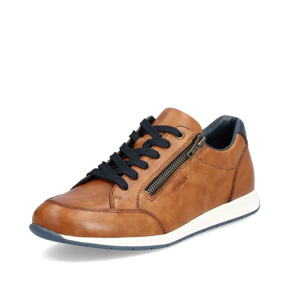 Men's Rieker 11903 Tan Zip Shoe