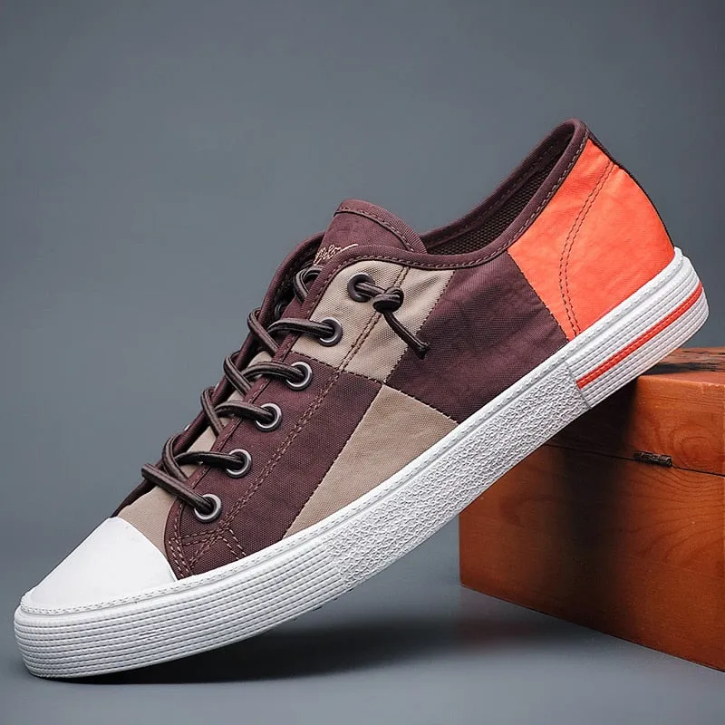 Mens Summer Geometric Canvas Shoes Online