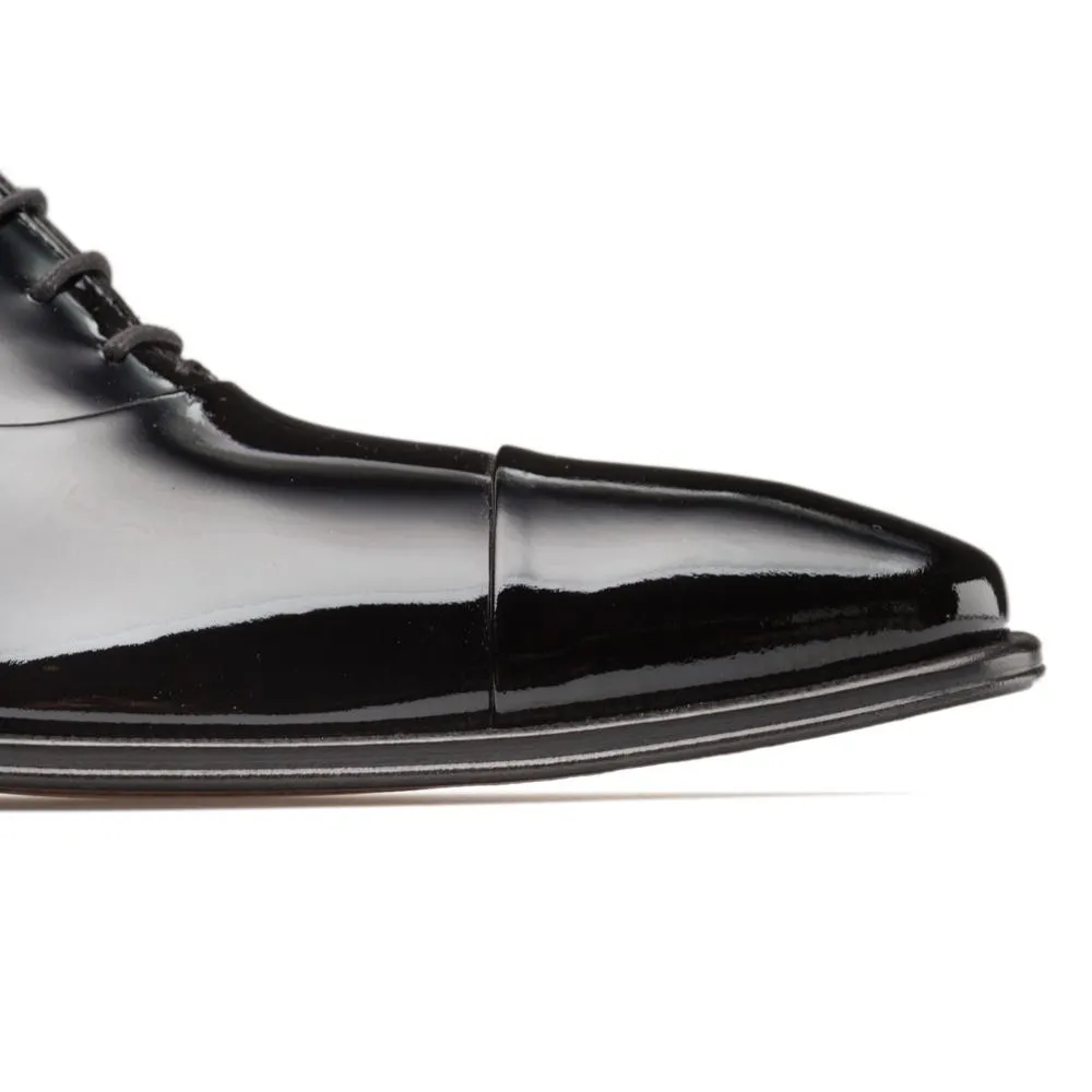 Mezlan E20264 Men's Shoes Black Patent Leather Cap-Toe Oxfords (MZ3403)