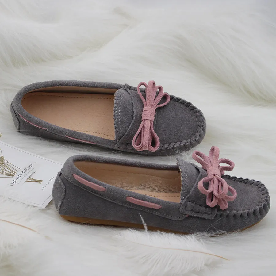 Miyagina leather flats - spring autumn casual shoes loafers.