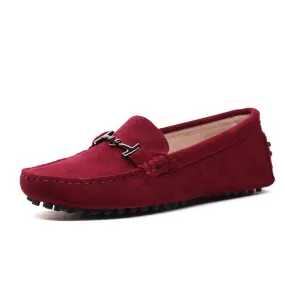 Miyagina Leather Moccasin Driving Shoes for Men