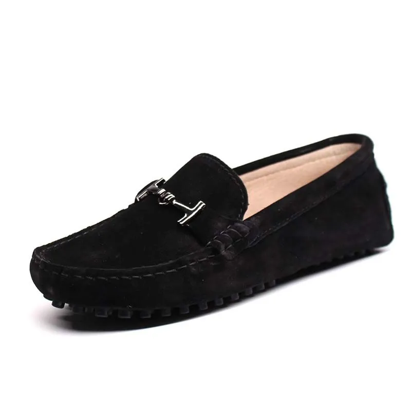 Miyagina Leather Moccasin Driving Shoes for Men