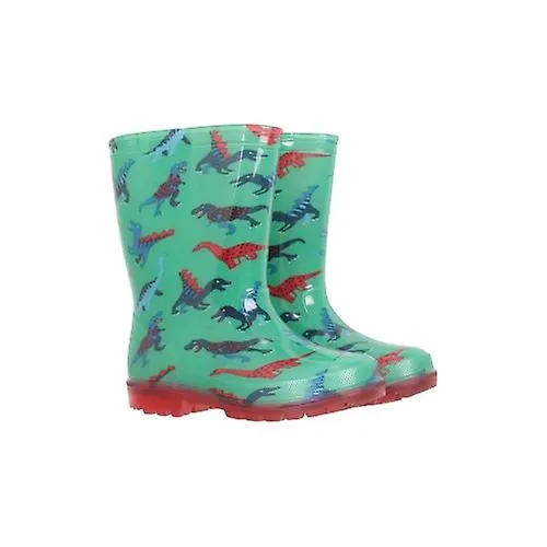 Mountain Warehouse Childrens/Kids Splash Dinosaur Light Up Wellington Boots