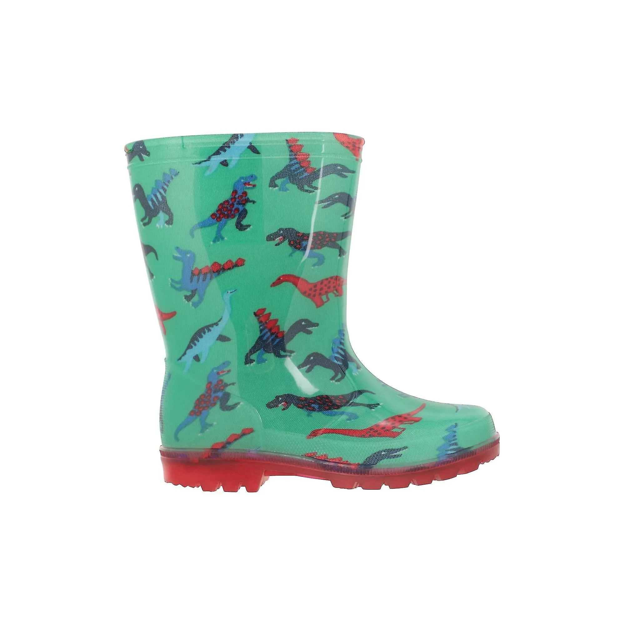 Mountain Warehouse Childrens/Kids Splash Dinosaur Light Up Wellington Boots